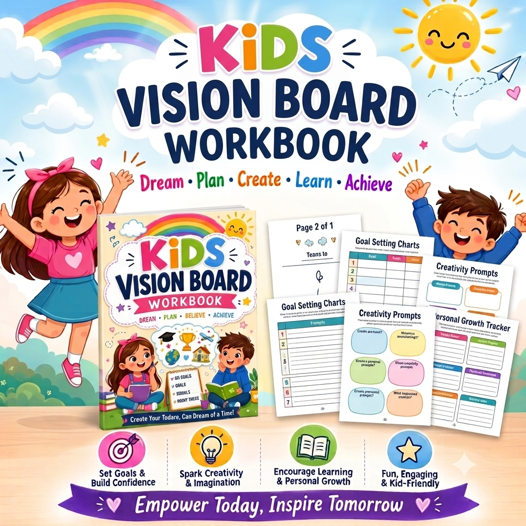 Kids Vision Board Workbook