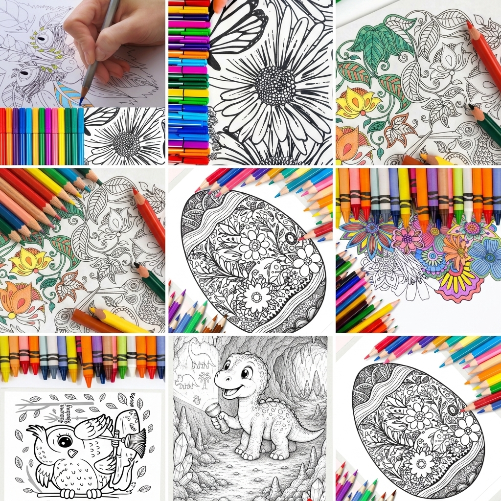 Kids Coloring Book Bundle